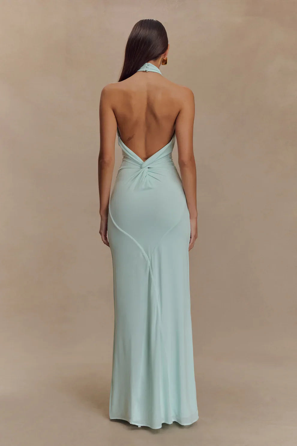 Seta Halter Maxi Dress