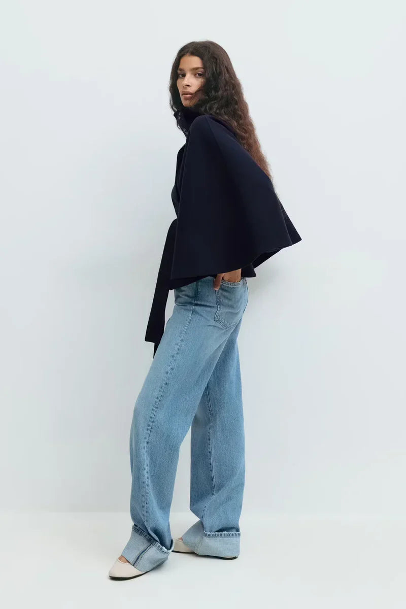 Belt cape jacket