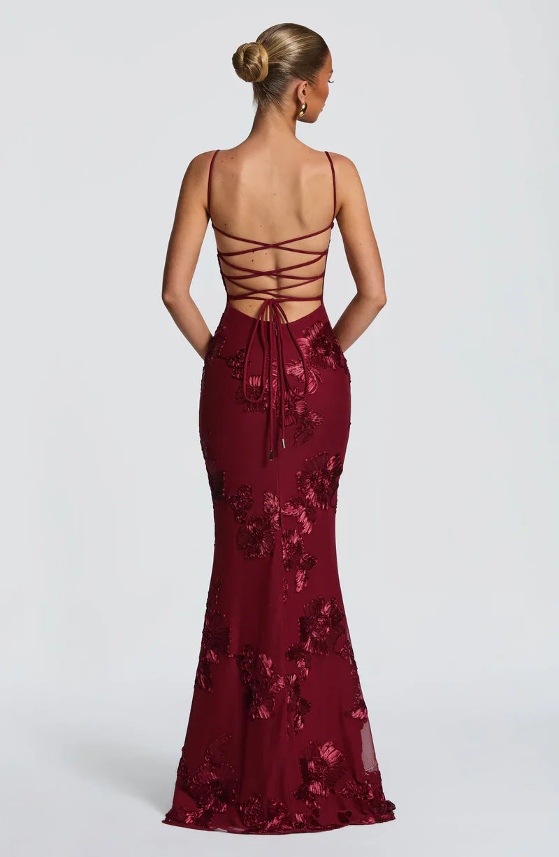 Velour maxi dress