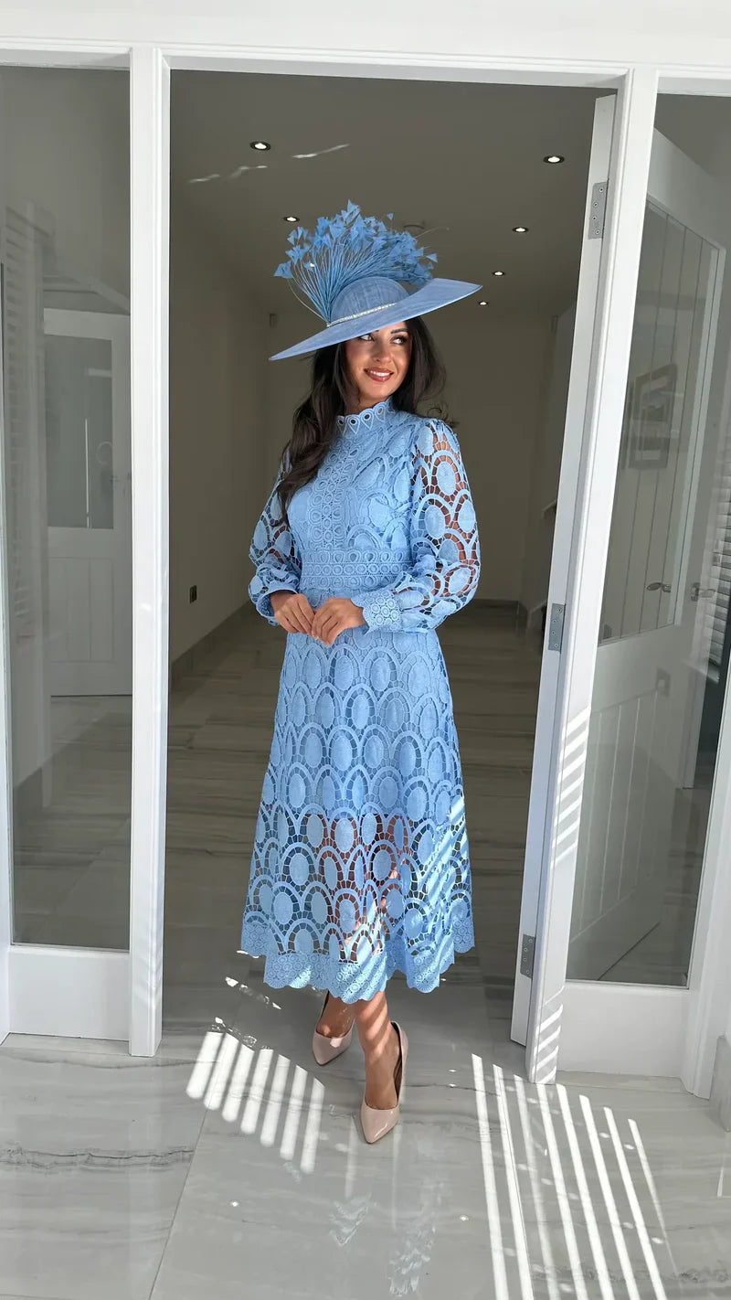 Acia Long Sleeve Lace Dress