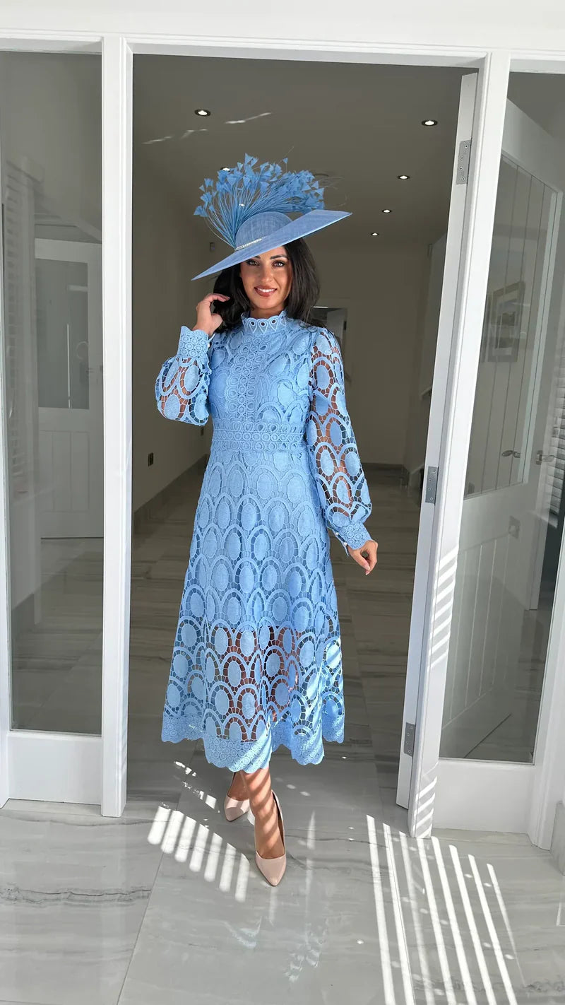 Acia Long Sleeve Lace Dress