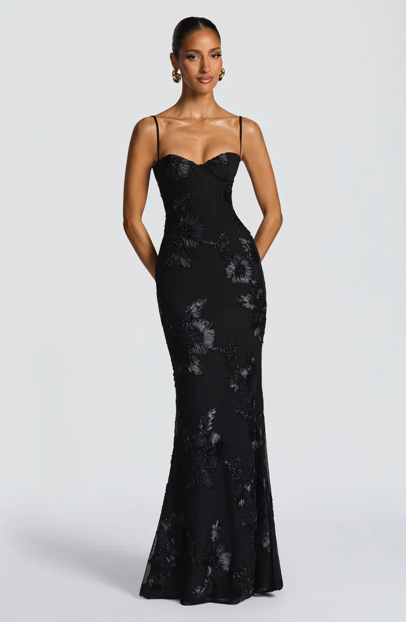 Velour maxi dress