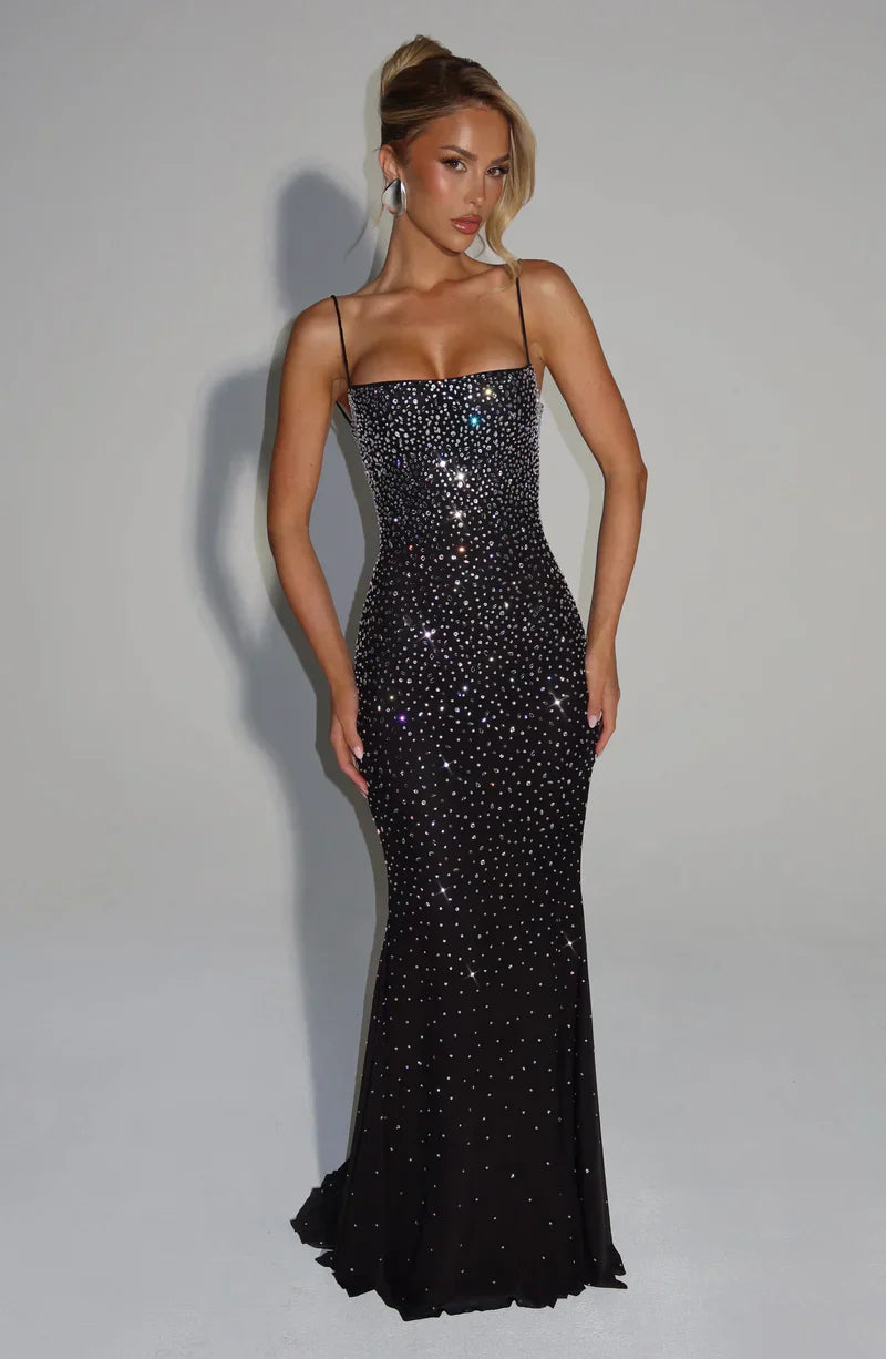 Serena Crystal Maxi Dress