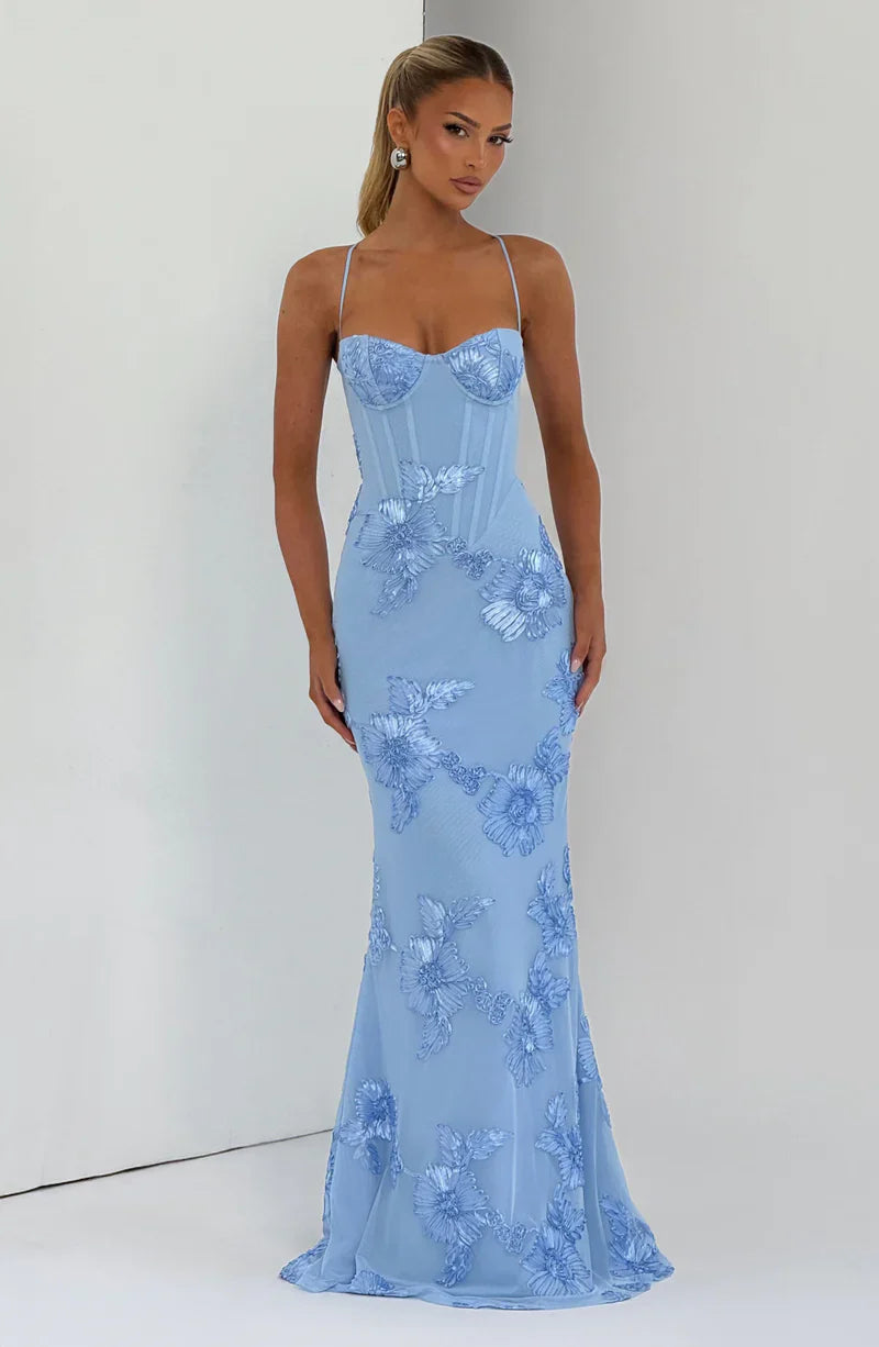 Velour maxi dress